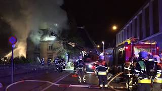 Großeinsatz in Rankweil Haus in Vollbrand [upl. by Courcy]