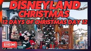 LIVE Christmas at Disneyland Holiday Fantasy Parade Disney Star Wars Haunted Mansion Small World [upl. by Haletky]