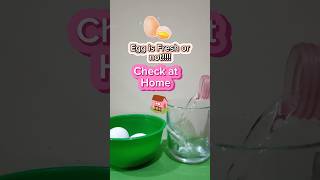 Check Freshness of Eggs🥚at Home😯chemistrycookingdailylifemusicfunnyviralvideoshortsfypfy [upl. by Shrier73]