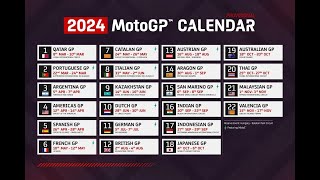 MotoGP เช็กตารางแข่ง โมโตจีพี 2024 ล่าสุด  2024 MotoGP Calendar [upl. by Sisto423]