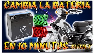 CAMBIO DE BATERIA DE AT110 DE ITALIKA TUTORIAL COMPLETO PARA PRINCIPIANTES  CAPITULO 14 [upl. by Neelyam]