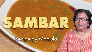 How to make Sambar  What is Sambar  Learn to Cook Sambar by Manjula [upl. by Anileba779]