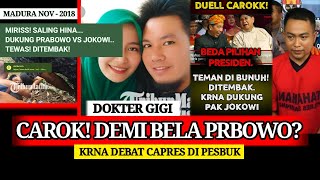 DUEL CAROK MADURA DEMII BELAA PRABOWO DIT3MB4KK M4TII KISAH NYATA [upl. by Shakti]