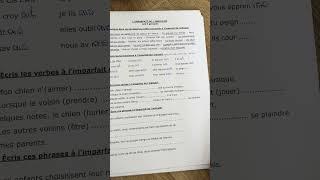 Exercice à limparfait en français  exercices pratiques à limparfait Apprendre le français [upl. by Hermione490]