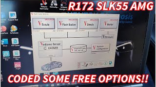 Mercedes SLK55 AMG R172  Coded some cool free options [upl. by Aneelehs]