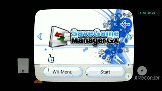 SaveGame Manager GX Wii Wad [upl. by Anuska]