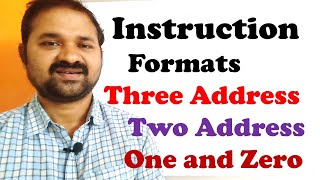 Instruction Formats In Computer Organization ArchitectureThree Address Instructions Two One Zero [upl. by Lina747]