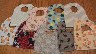 DIY Reversible Baby Bibs Tutorial  How to Make Lots for Cheap [upl. by Nahs]