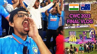 Heart Broken Final  India vs Australia Cricket World Cup Vlog Ahmedabad  Narendra Modi Stadium [upl. by Ahtenak]