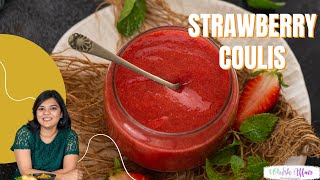 Easy Strawberry Coulis Recipe 3 Ingredient No Thickener [upl. by Einalem344]