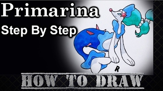 How To Draw Primarina Step By Step [upl. by Adran]