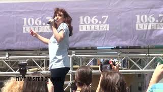 Danny Gardner and Lesli Margherita Perform Sneak Peek of DAMES AT SEA in Bryant Park [upl. by Ymerej]