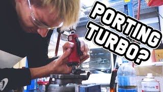 PORTING INTERNAL WASTEGATE  Nissan Skyline Mamba Bolt On Turbo [upl. by Oswal]