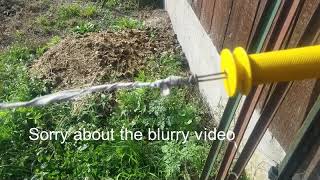 How to splice a polywire electric fence to prevent arcing [upl. by Akel12]