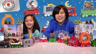 McDonald’s HOLIDAY EXPRESS Happy Meal Toys Review  Complete Set of 12 Kids Toys MINIONS MLP SING [upl. by Lecroy]