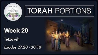 Torah Portions  Week 20  Tetzaveh  Exodus 2720  3010 20202021 [upl. by Tonkin]