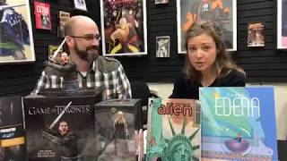 NCBD Rundown  April 11 2018  New Moebius Library volume Game of Thrones figures more [upl. by Lledrev]