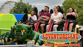 Family and Friends Trip To Adventureland Park Vlog In Des Moines Iowa With Crafty Tae and Van [upl. by Loggins]