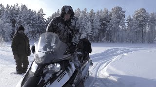 Снегоход Arctic Cat Bearcat Z1 XT по глубокому снегу [upl. by Ravid]