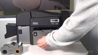 FARGO DTCii Plus  How to Clean the Print Head [upl. by Schilt]