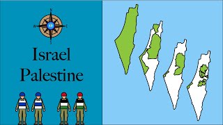 Map of the Israel Palestine conflict through time 🇮🇱 🇵🇸 [upl. by Elburr10]