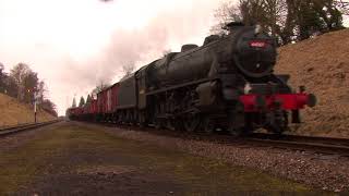 Black 5 No 44767 George Stephenson at Great Central Railway  February 2010 [upl. by Cardew]