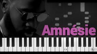 🎹 Amnésie  Damso 🖖🏿 Piano Cover Tutoriel Facile 🎹 [upl. by Ecirehc]