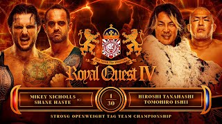 Hiroshi Tanahashi amp Tomohiro Ishii vs TMDK at Royal Quest IV [upl. by Japha49]