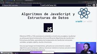 freeCodeCamp  Algoritmos de JavaScript y Estructuras de Datos  JavaScript básico 12 [upl. by Lenod]