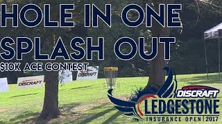 Ace Run during 10000 Disc Golf Hole in One Contest  Ledgestone Insurance Open [upl. by Yhtimit]