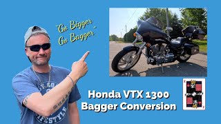 Honda VTX 1300 C Bagger Conversion [upl. by Nomyar]