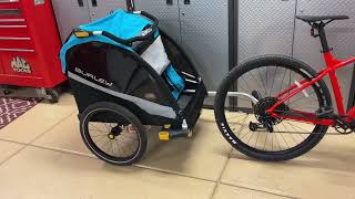 Burley D lite X Bike Trailer amp Stroller Review and configuration [upl. by Bailar]