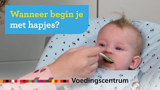 Wanneer begin je  Deel 1 De eerste baby hapjes  Voedingscentrum [upl. by Eddy]