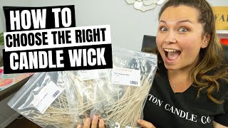 How to choose a candle wick picking the right candle wick for your container [upl. by Ysset462]