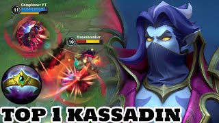 Wild Rift Kassadin  Top 1 Kassadin Count skin Gameplay Rank Season 11 [upl. by Schlenger]