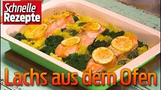 Schneller Lachs aus dem Ofen  Schnelle Rezepte [upl. by Octavla]