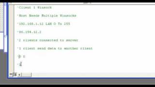 Video 42 VB 6 Programming Winsock TCPIP Explaination Part 2 [upl. by Oynotna]