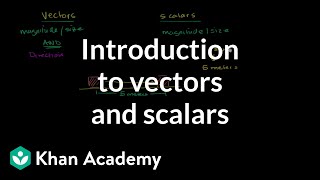 Intro to vectors amp scalars  Onedimensional motion  Physics  Khan Academy [upl. by Ruzich]