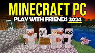 Play Minecraft with Friends in 2024  Full Guide Java Edition [upl. by Ahnavas]