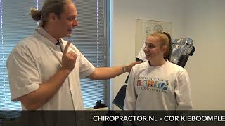 Kickboxer Wendy Chiropractie Behandeling Wedstrijdvoorbereiding  chiropractor Rotterdam [upl. by Bowers]