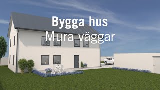 Bygga hus – Mura väggar [upl. by Enelyk]