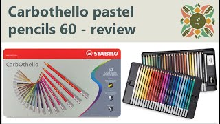 Carbothello pastel pencils  60 set  full review [upl. by Yzus70]