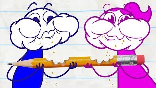 Pencilmiss Steals Pencilmates Food in LORD OF THE FRIES  Pencilmation Cartoons [upl. by Eenehs]