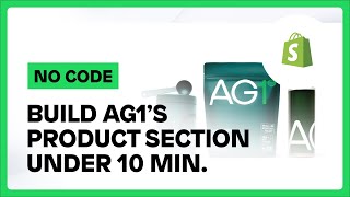 How to build the AG1 Product Card without code [upl. by Letsou553]