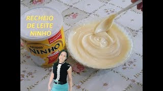 RECHEIO DE LEITE NINHO PARA TRUFAS E BOLOS FÁCIL [upl. by Nylirret]