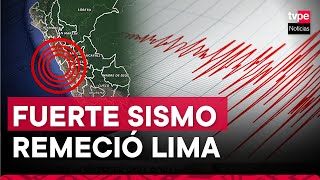 Sismo en Lima movimiento telúrico de 54 remeció la capital este jueves [upl. by Bore]