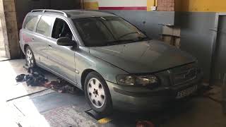 Volvo V70 20T on Dyno after remap [upl. by Savihc]