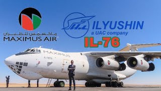 Lets Discover the Ilyushin IL76  Walk Around the plane  Airframe Cockpit amp inside views [upl. by Eelarol]