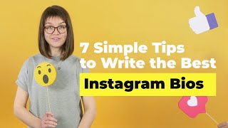 7 Simple Tips to Write the Best Instagram Bios  Instagram Marketing How To [upl. by Kincaid265]