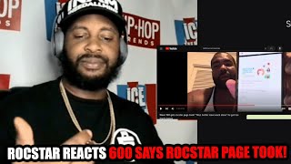 ROCSTAR REACTS 600 SAYS WACK100 TOOK ROCSTAR2800 CHANNEL [upl. by Jaquelin]